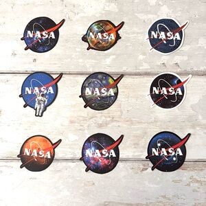 NASA Sticker Bundle Set of 9 Collectible Laptop Stickers Space Planets NEW